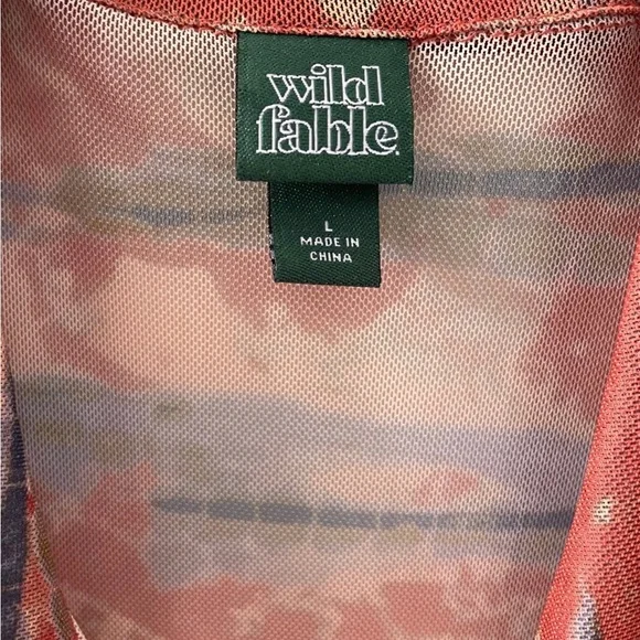 Long sleeve mesh dress - Picture 2 of 4